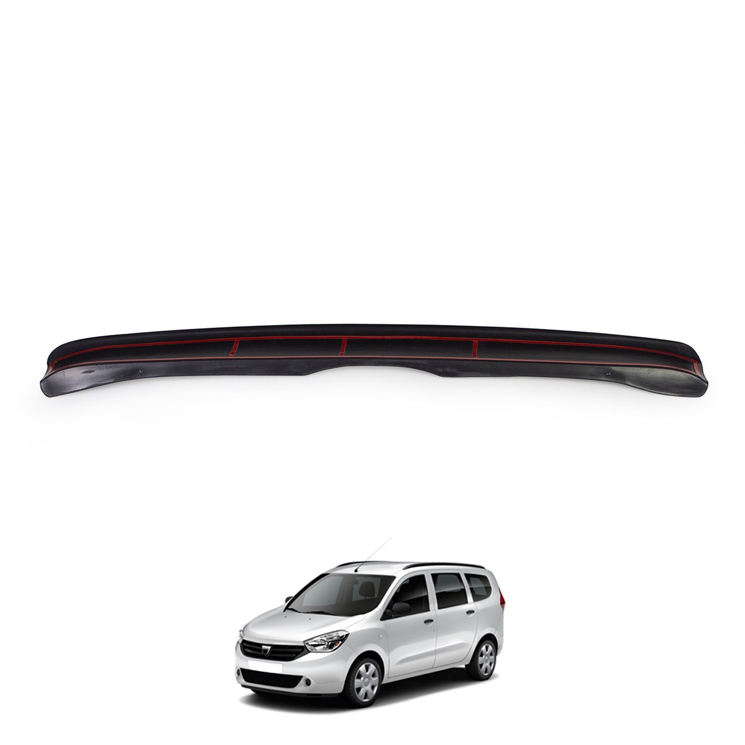 Dacia Lodgy Mat Siyah Arka Tampon Eşiği 2013 Yılı ve Sonrasına Uyumludur