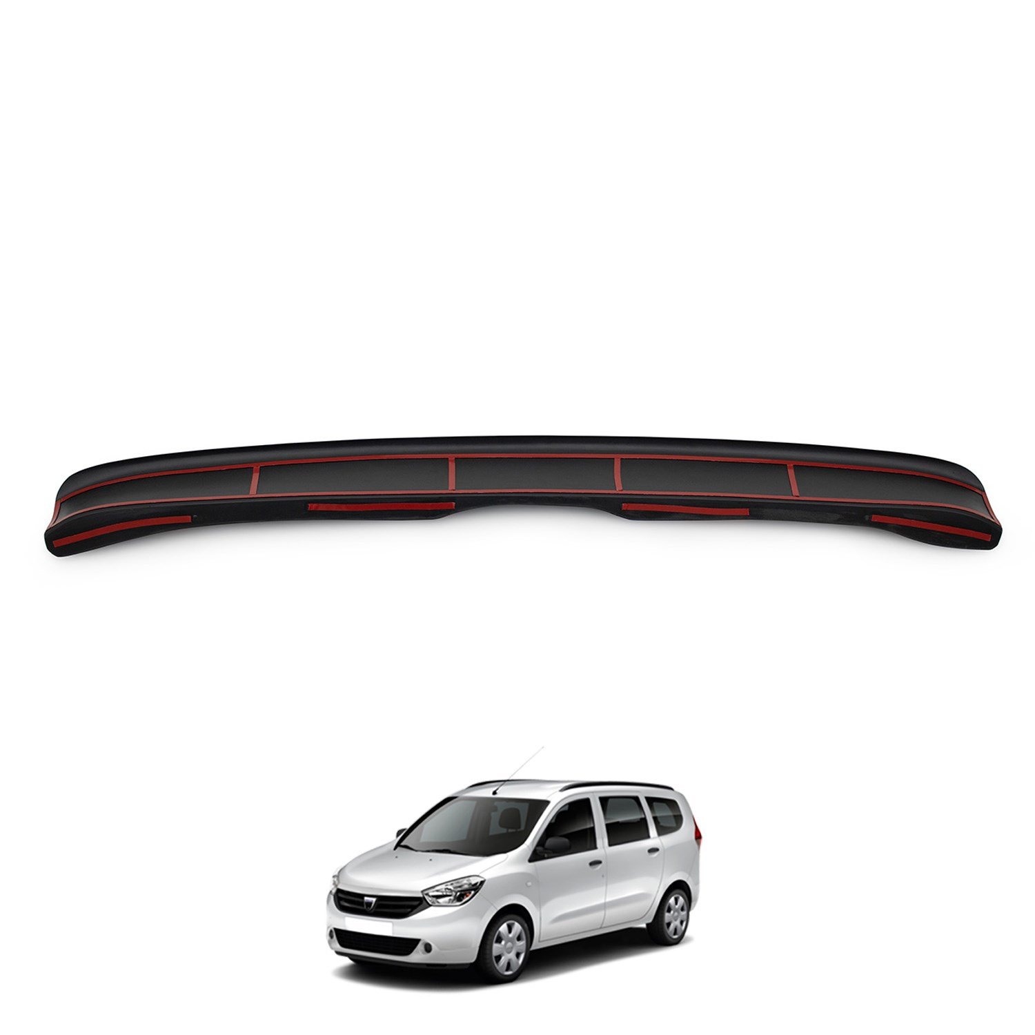 Dacia Lodgy Parlak Siyah Arka Tampon Eşiği 2013 Yılı ve Sonrasına Uyumludur