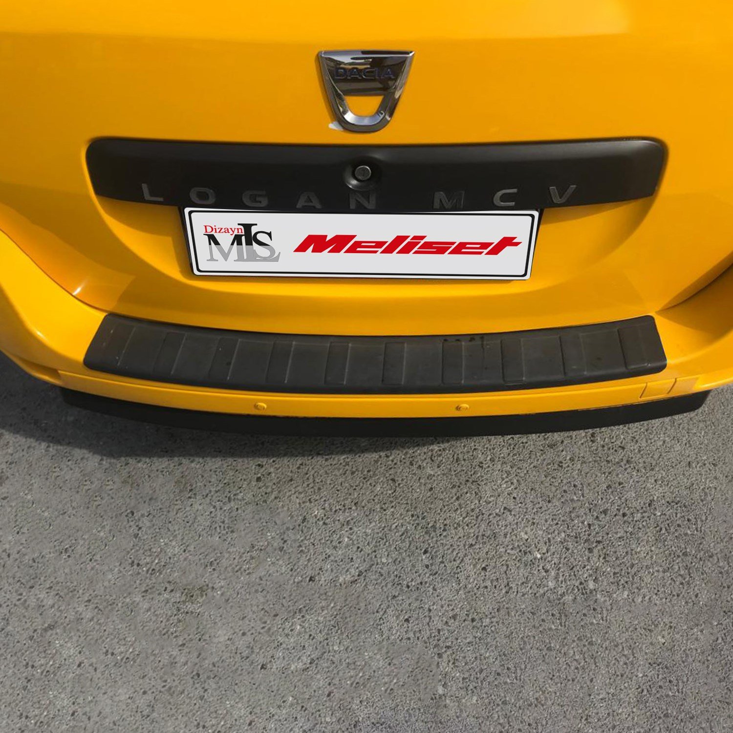 Dacia Logan Mcv Mat Siyah Arka Tampon Eşiği 2013 Yılı ve Sonrasına Uyumludur