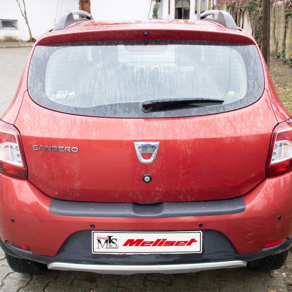 Dacia Sandero Stepway Mat Siyah Arka Tampon Eşiği 2012-2020 Yılı ve Arasına Uyumludur