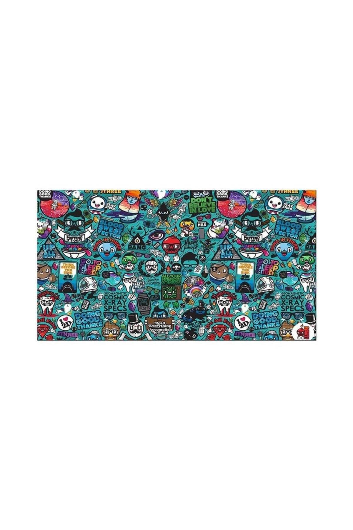 Doodle Blue Xl 70x40 Cm Oyuncu Gaming Mouse Pad