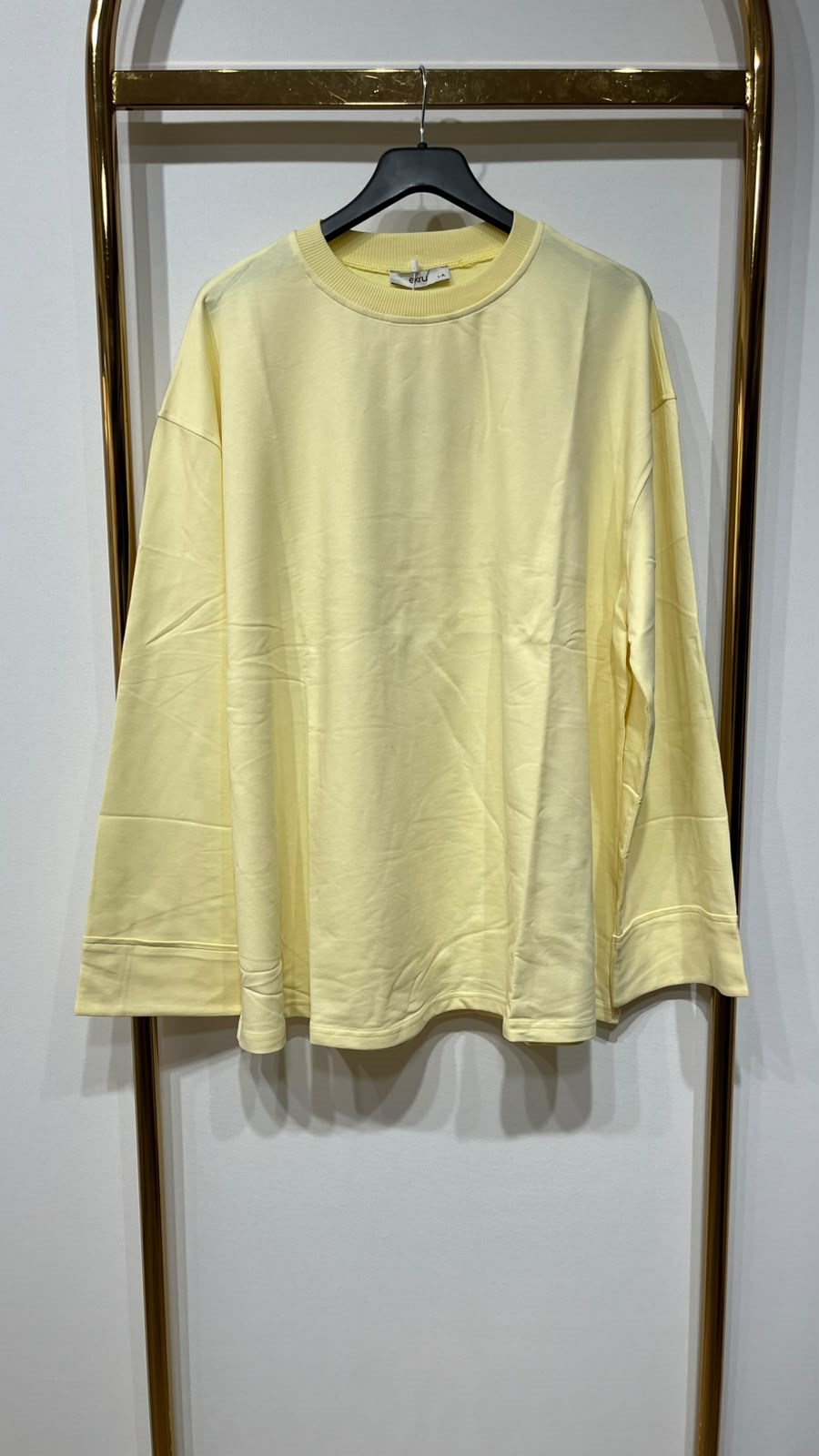 EKRUTEX Dikiş Detaylı Basic Sweatshirt