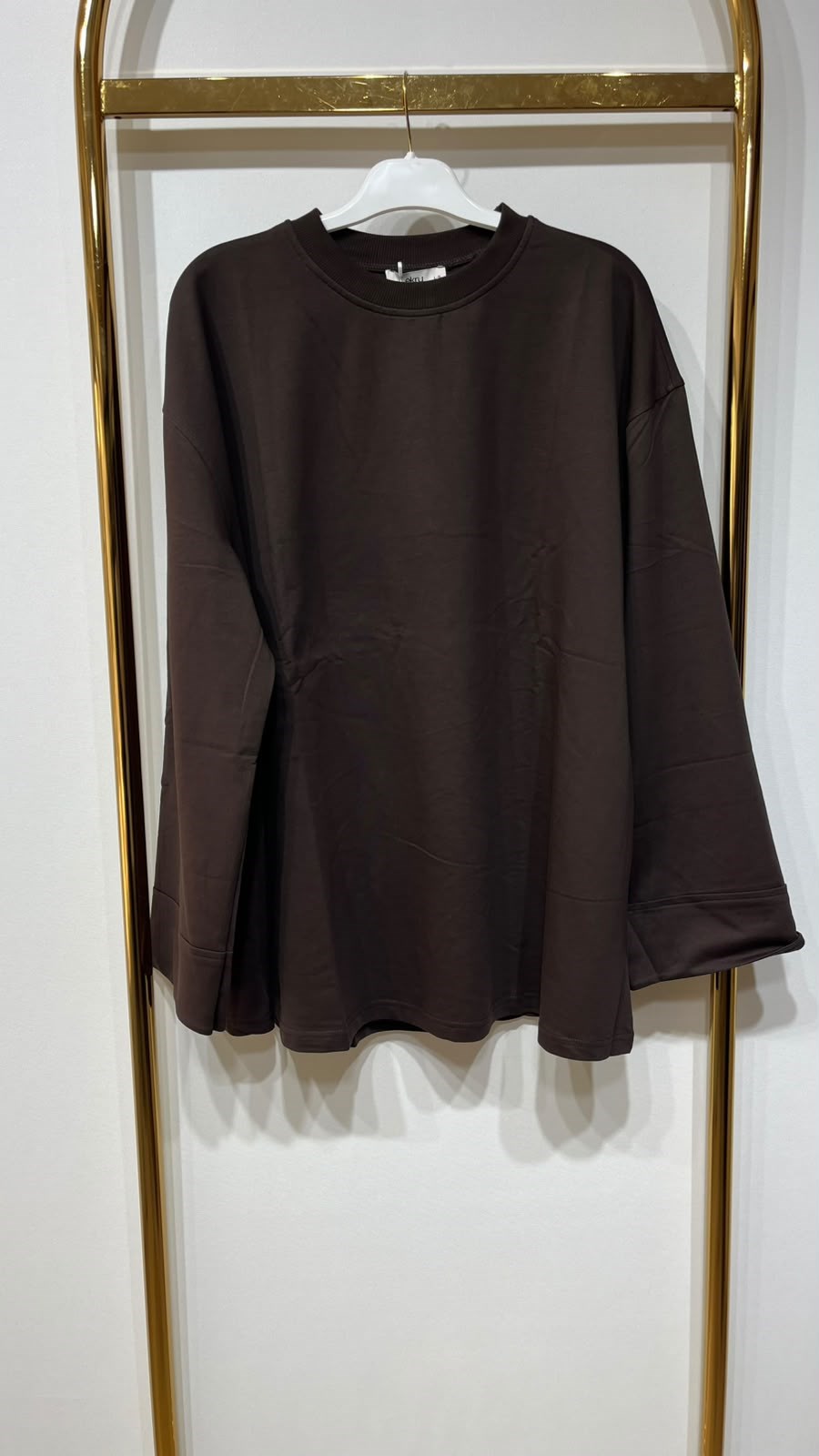 EKRUTEX Dikiş Detaylı Basic Sweatshirt