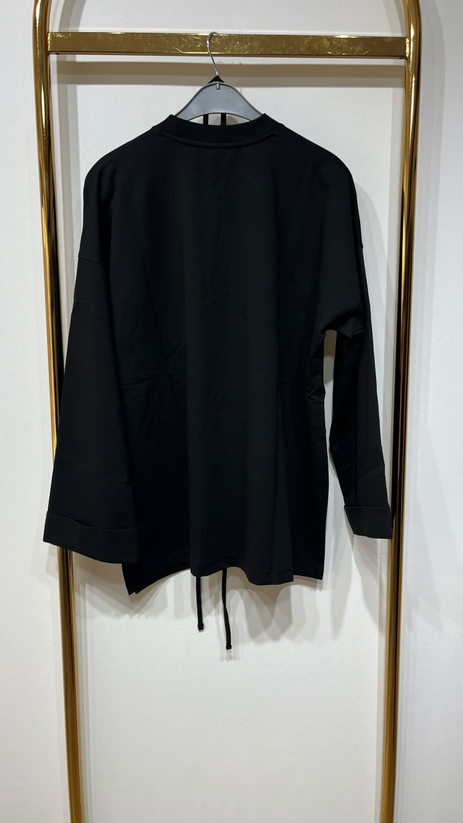 EKRUTEX Dikiş Detaylı Yırtmaçlı Sweatshirt