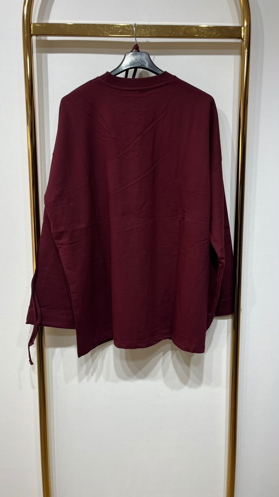 EKRUTEX Dikiş Detaylı Yırtmaçlı Sweatshirt