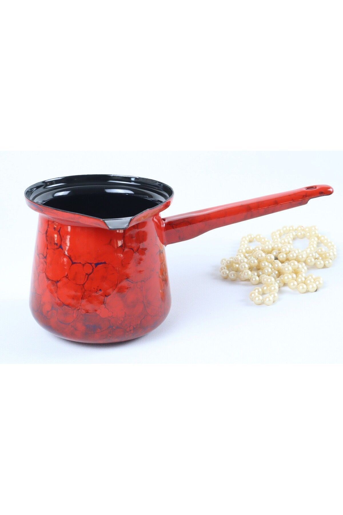 Emaye Cezve 600 ml Türk kahvesi Sütlük Kamp Sosluk Yumurta Haşlama Mama Pişirme