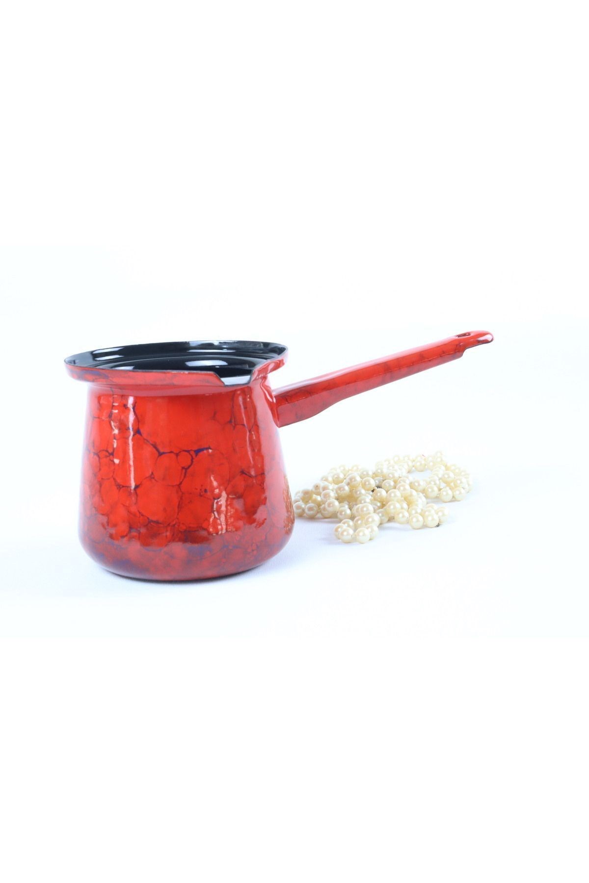Emaye Cezve 600 ml Türk kahvesi Sütlük Kamp Sosluk Yumurta Haşlama Mama Pişirme