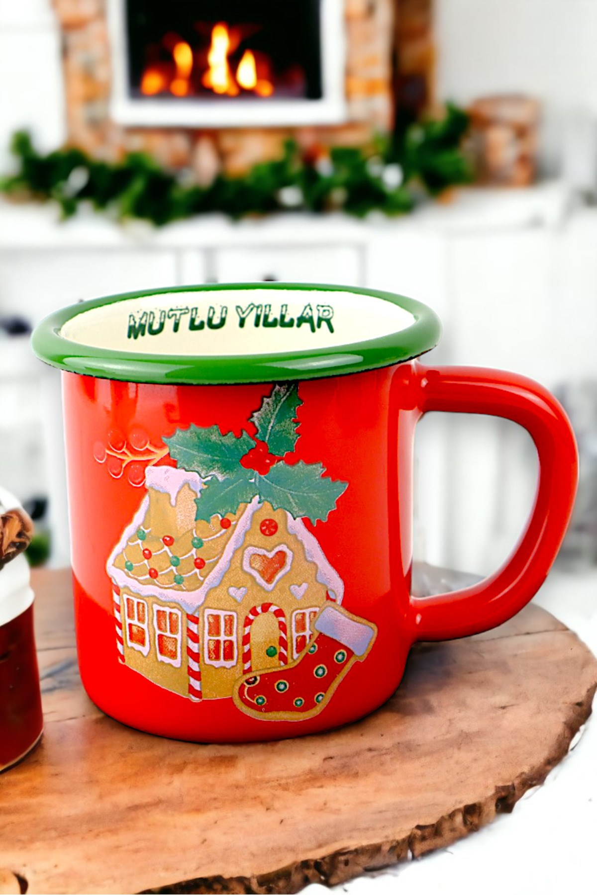 Emaye Espresso Türk Kahvesi Kupası Camp Kamp Fincan Kahve, Yılbaşı, Hediye, Yeni Yıl 270ml