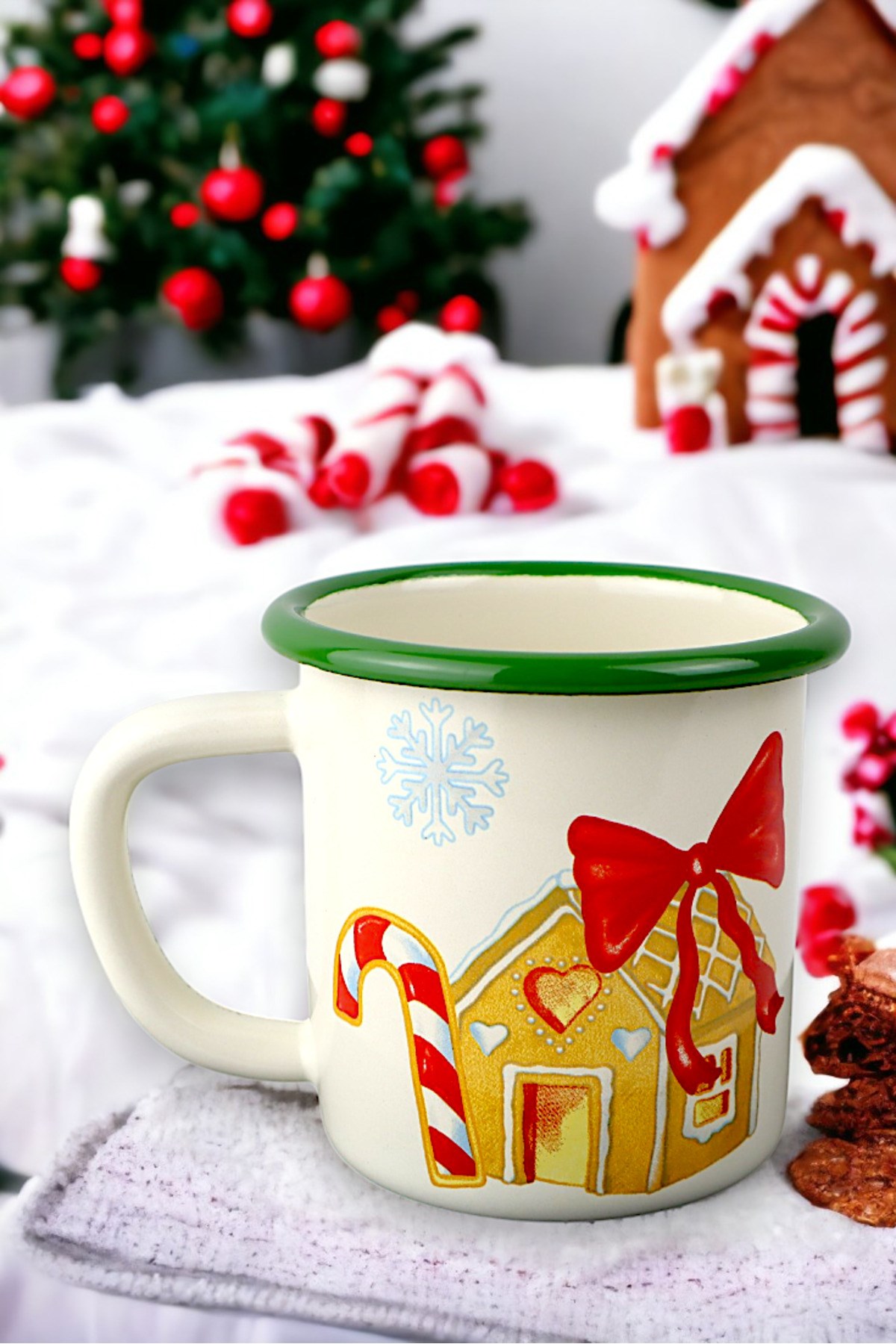 Emaye Espresso Ve Türk Kahvesi Fincanı Kupa Bardak Camp Kamp Mug , Yılbaşı, Hediye, Yeni Yıl 270ml