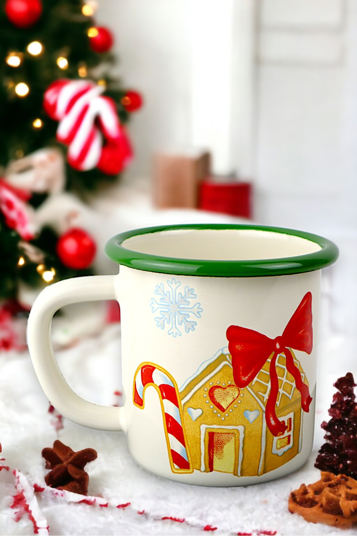 Emaye Espresso Ve Türk Kahvesi Fincanı Kupa Bardak Camp Kamp Mug , Yılbaşı, Hediye, Yeni Yıl 270ml