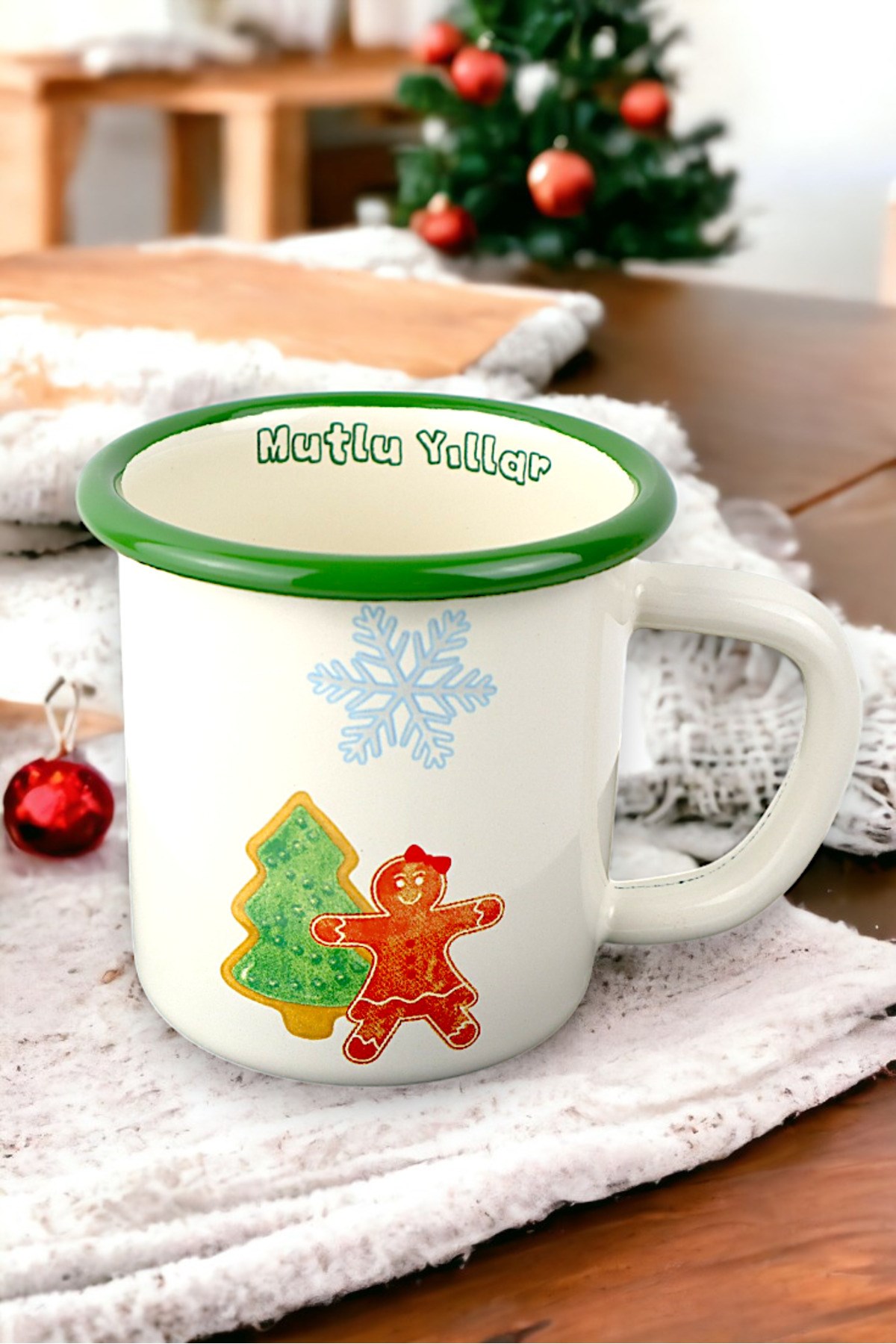 Emaye Espresso Ve Türk Kahvesi Fincanı Kupa Bardak Camp Kamp Mug , Yılbaşı, Hediye, Yeni Yıl 270ml