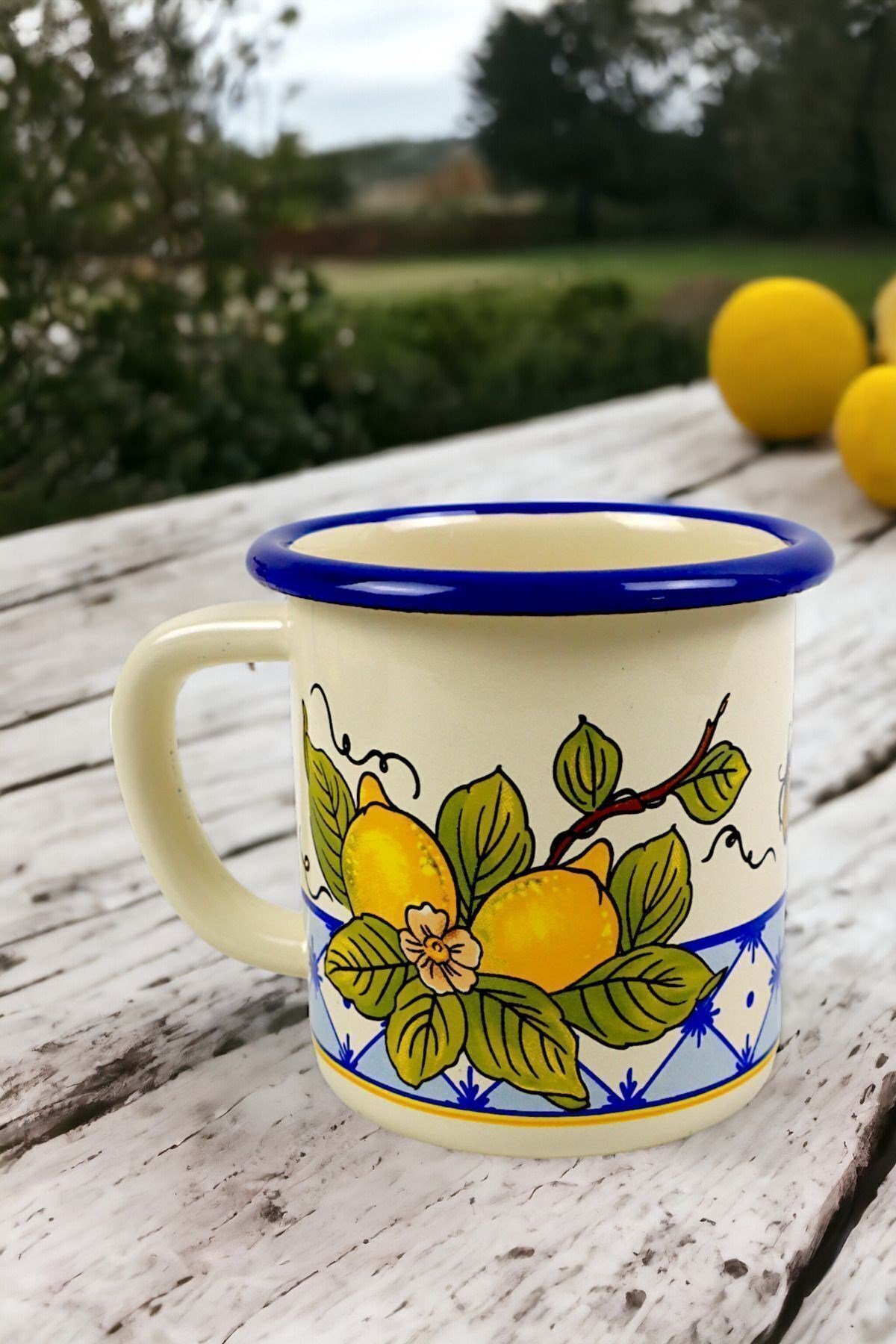Emaye Kupa Bardak Camp Kamp Mug Fincan Kahve 270ml