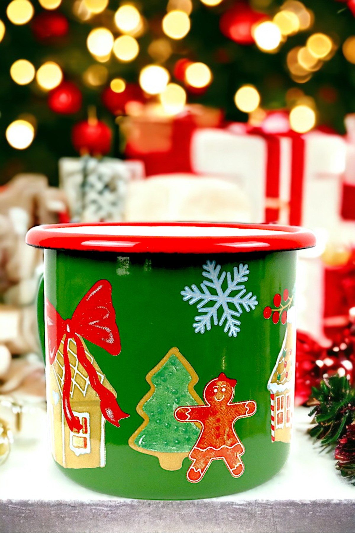 Emaye Kupa Bardak Camp Kamp Mug Fincan Kahve 380 Ml