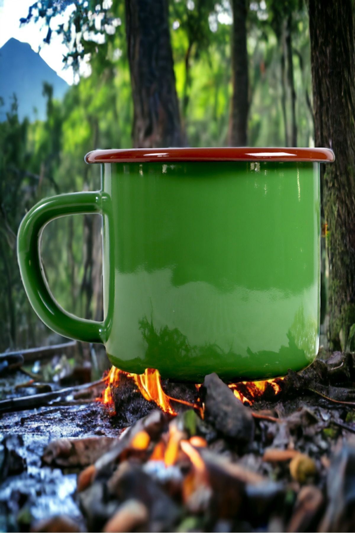 Emaye Kupa Bardak Camp Kamp Mug Fincan Kahve