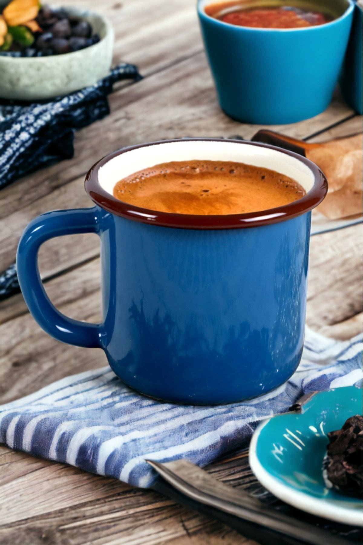 Emaye Kupa Bardak Camp Kamp Mug Fincan Kahve