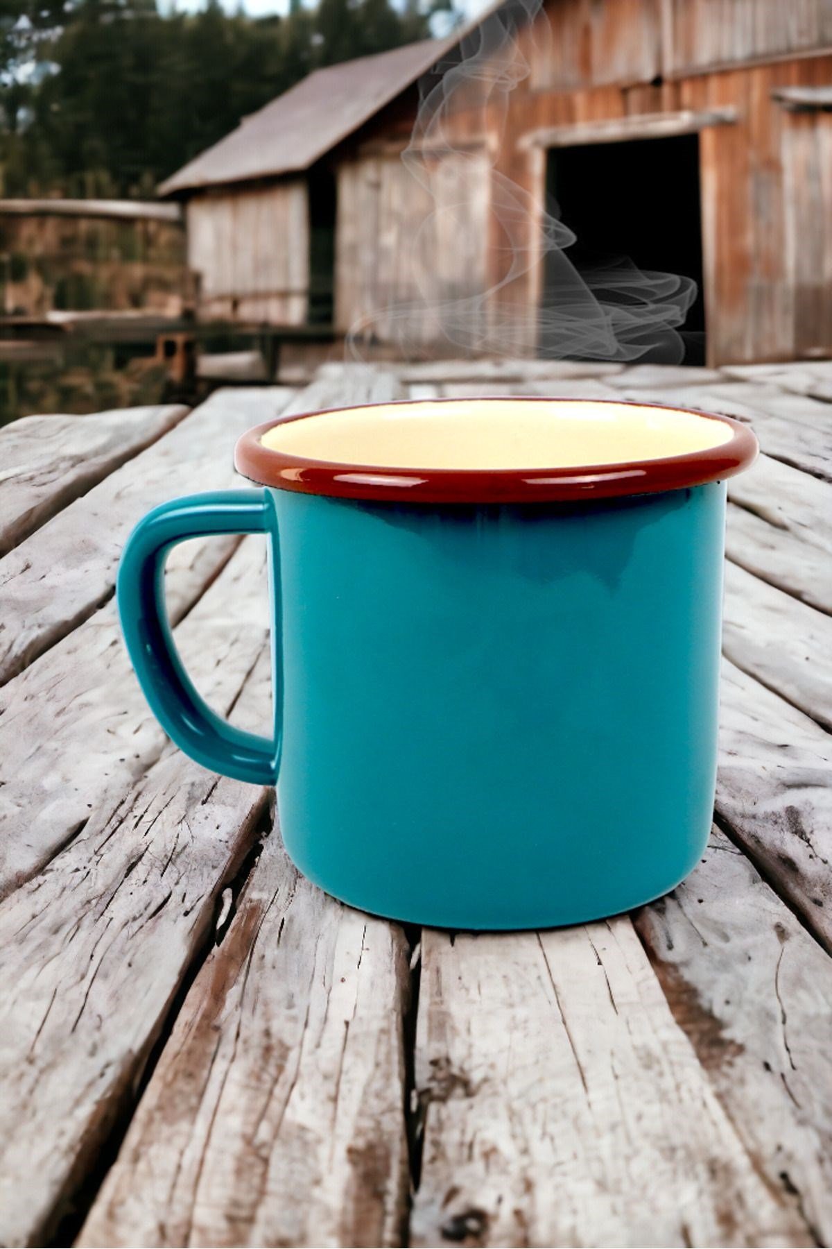Emaye Kupa Bardak Camp Kamp Mug Fincan Kahve