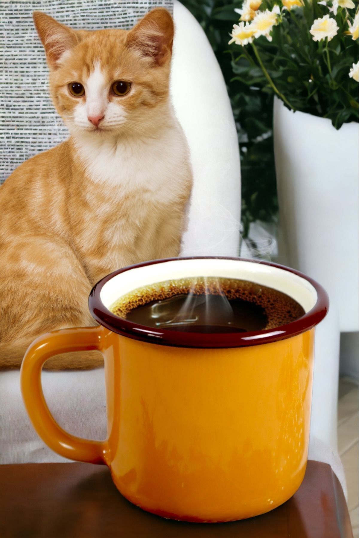 Emaye Kupa Bardak Camp Kamp Mug Fincan Kahve