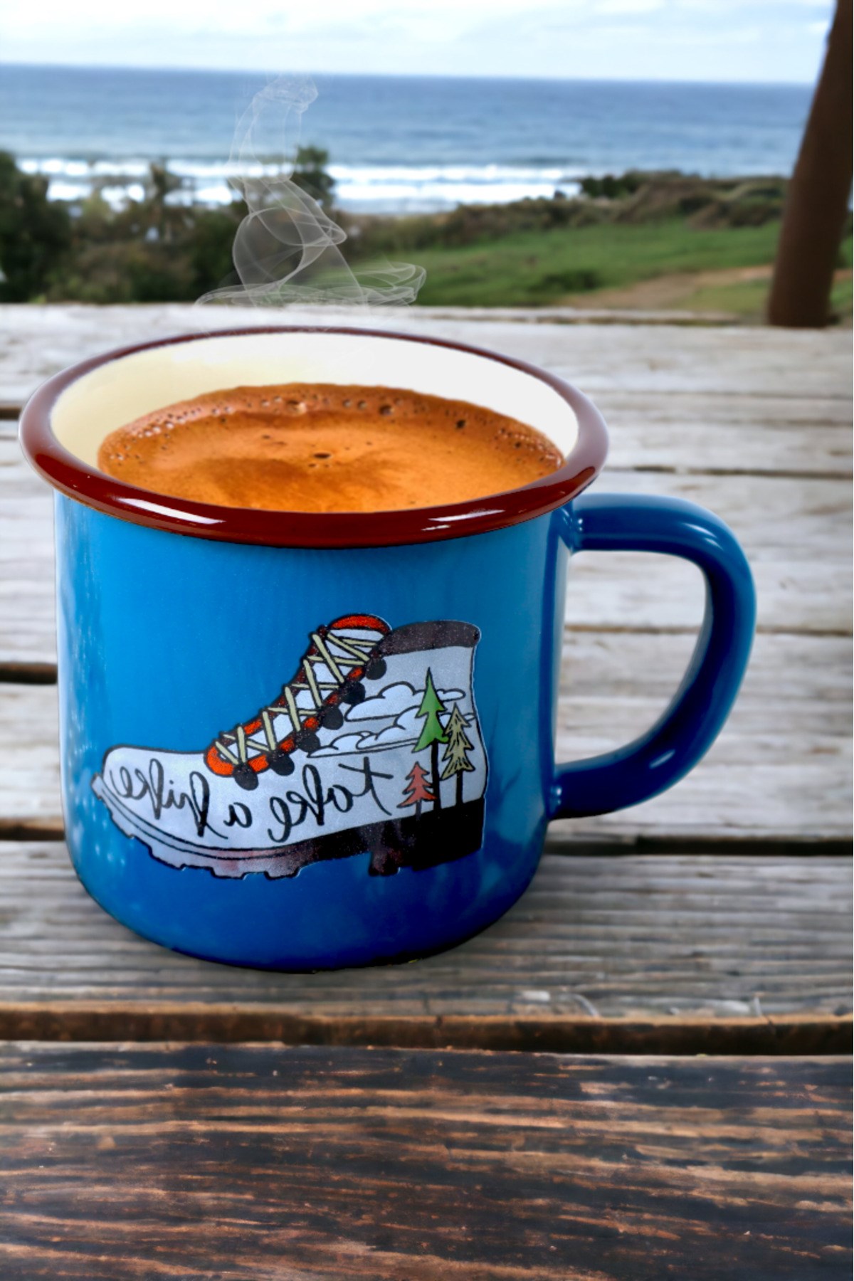 Emaye Kupa Bardak Camp Kamp Mug Fincan Kahve