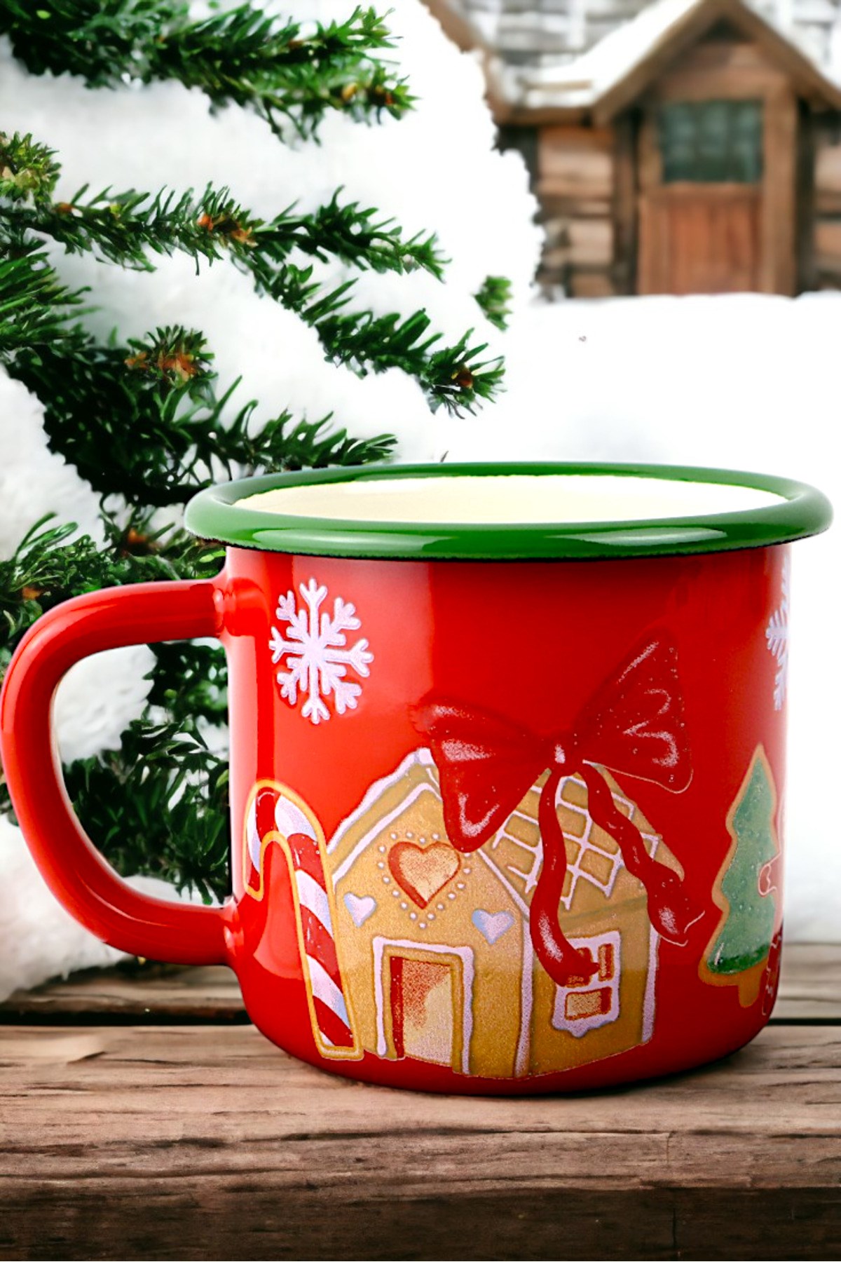 Emaye Kupa Bardak Camp Kamp Mug Fincan Kahve 380 Ml
