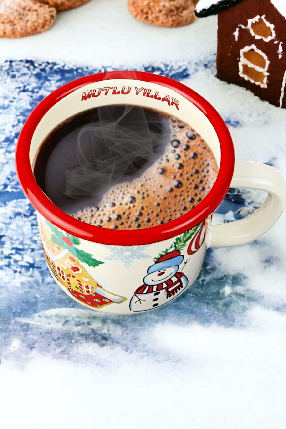 Emaye Kupa Bardak Camp Kamp Mug Fincan Kahve 380 Ml