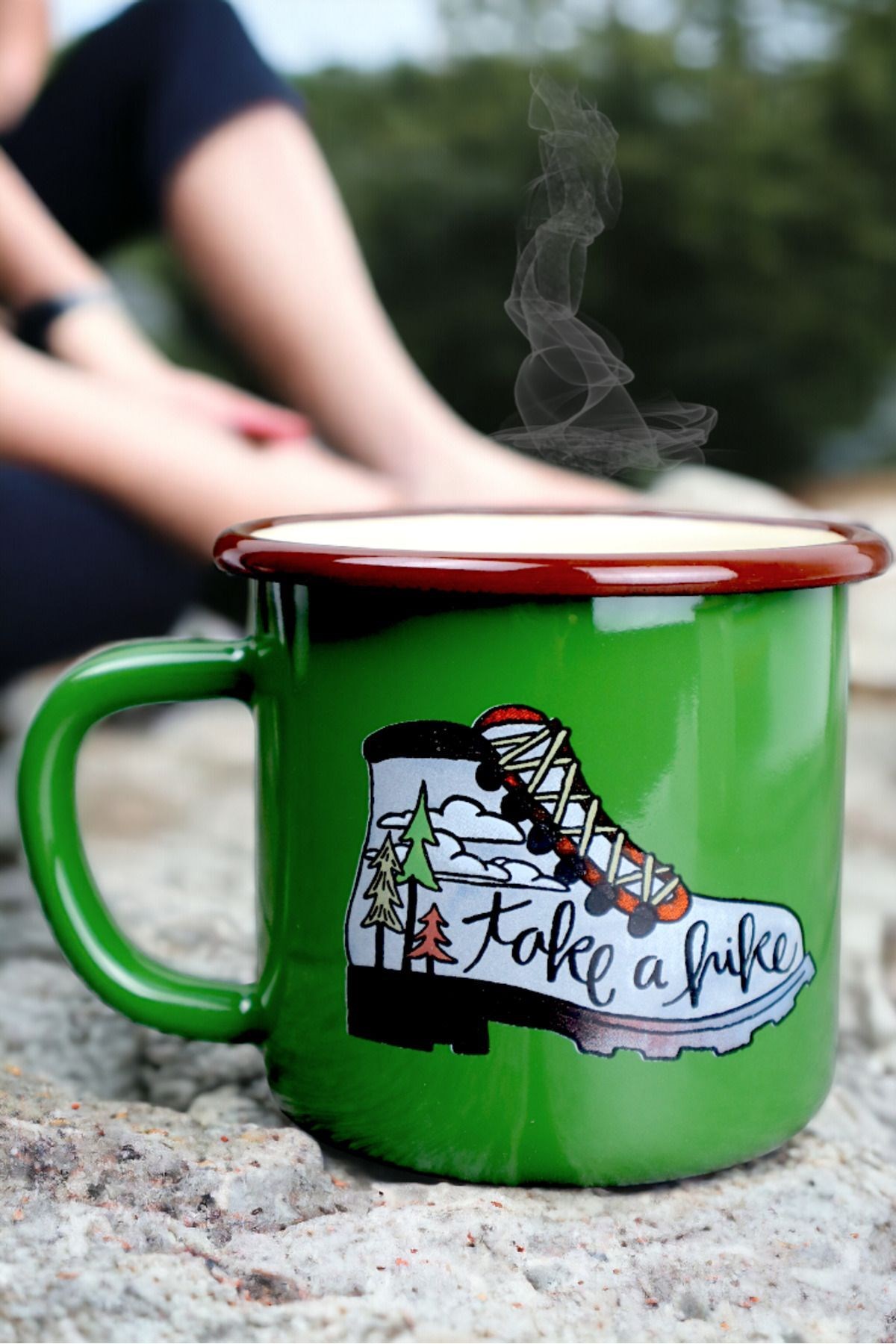 Emaye Kupa Bardak Camp Kamp Mug Fincan Kahve