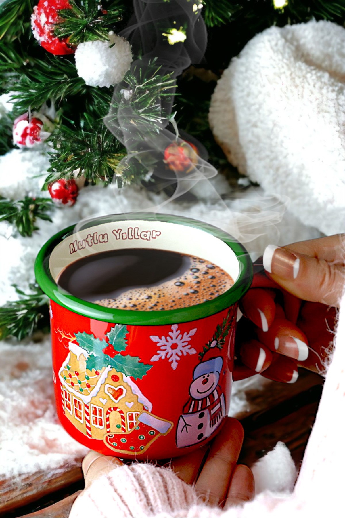 Emaye Kupa Bardak Camp Kamp Mug Fincan Kahve 380 Ml