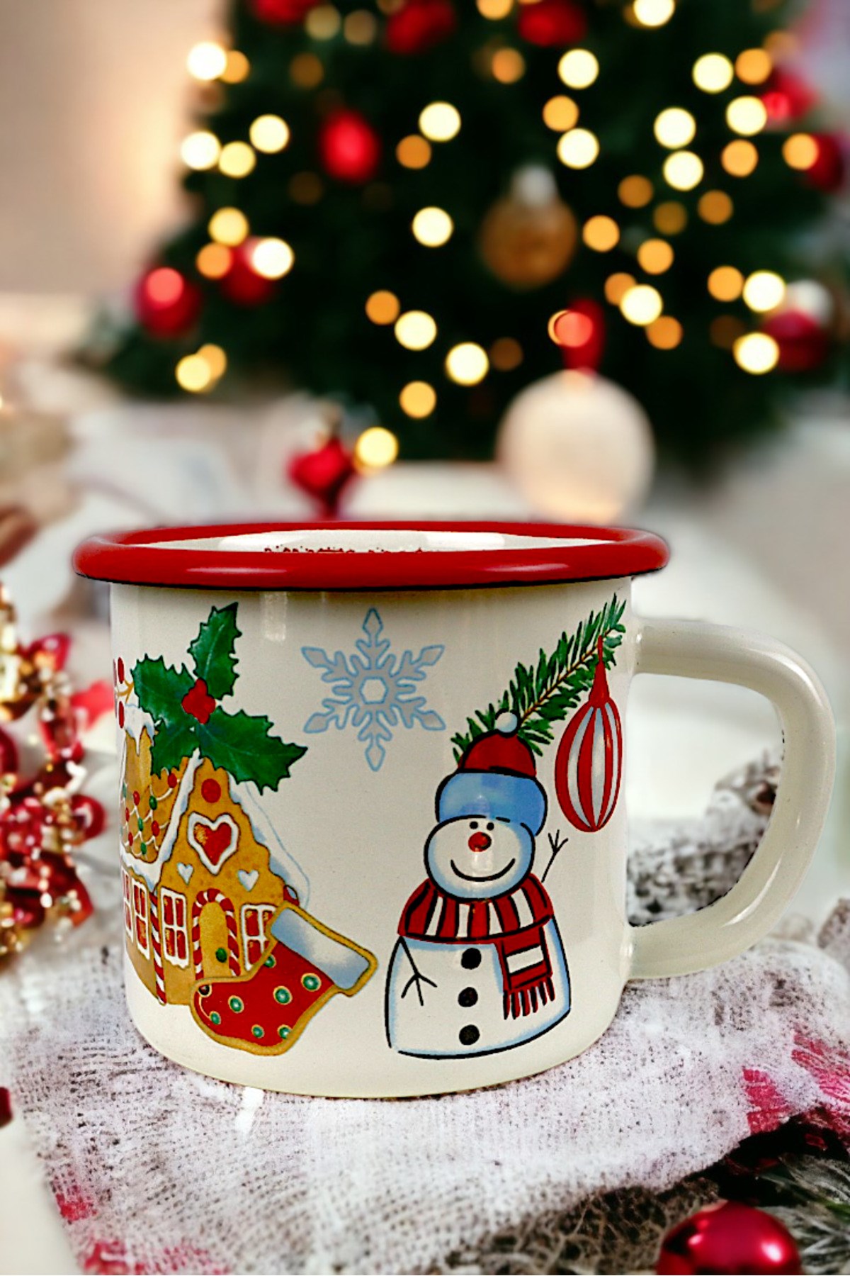 Emaye Kupa Bardak Camp Kamp Mug Fincan Kahve 380 Ml