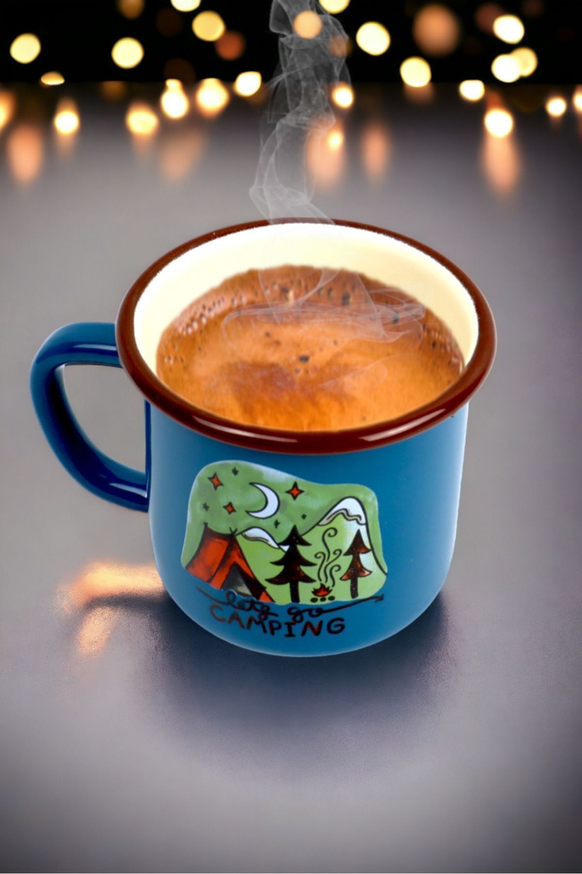 Emaye Kupa Bardak Camp Kamp Mug Fincan Kahve