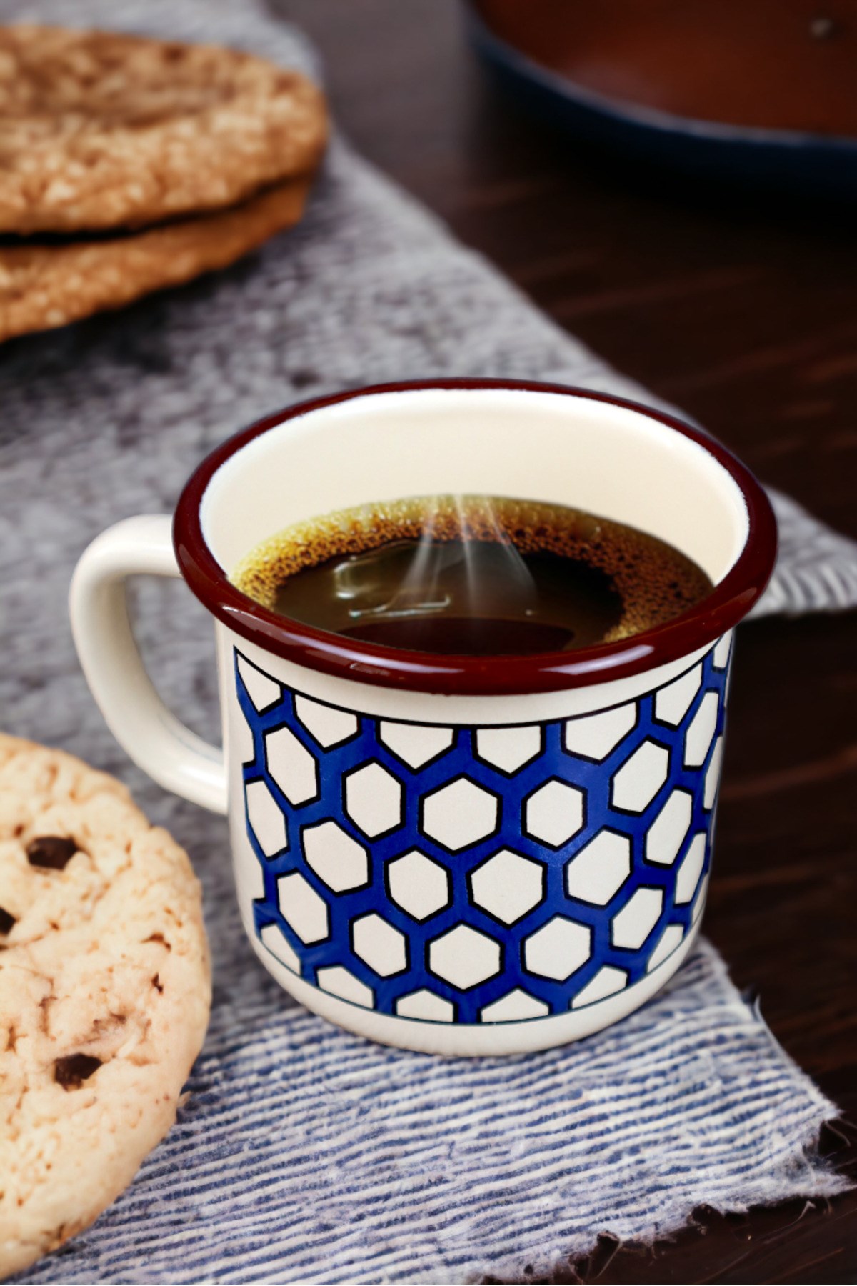 Emaye Kupa Bardak Camp Kamp Mug Fincan Kahve