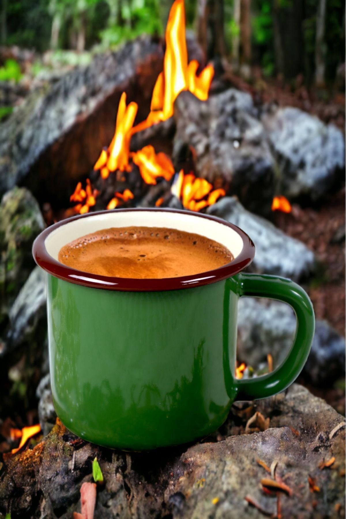 Emaye Kupa Bardak Camp Kamp Mug Fincan Kahve