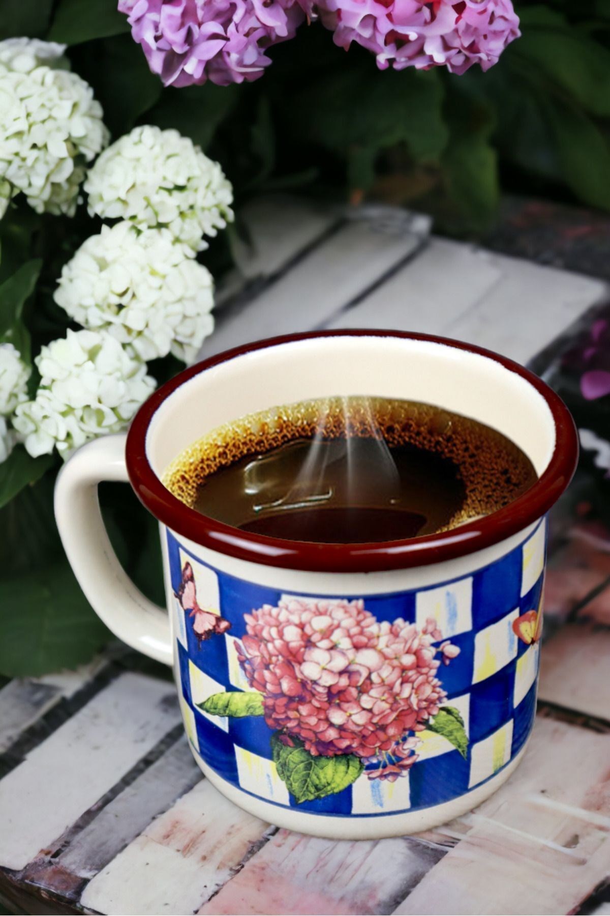 Emaye Kupa Bardak Camp Kamp Mug Fincan Kahve