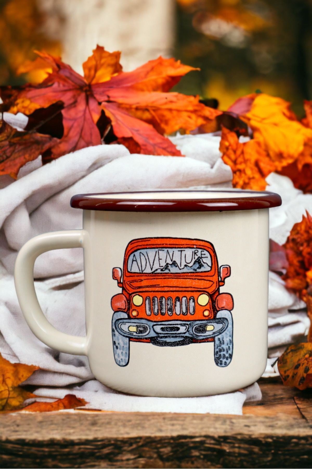 Emaye Kupa Bardak Camp Kamp Mug Fincan Kahve