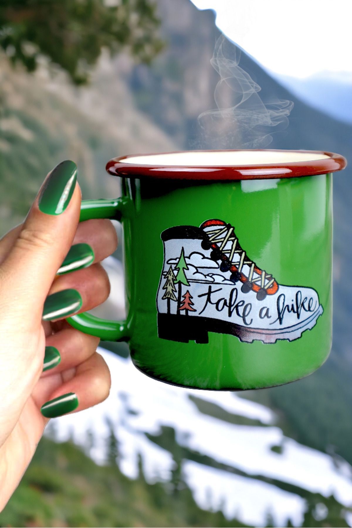 Emaye Kupa Bardak Camp Kamp Mug Fincan Kahve