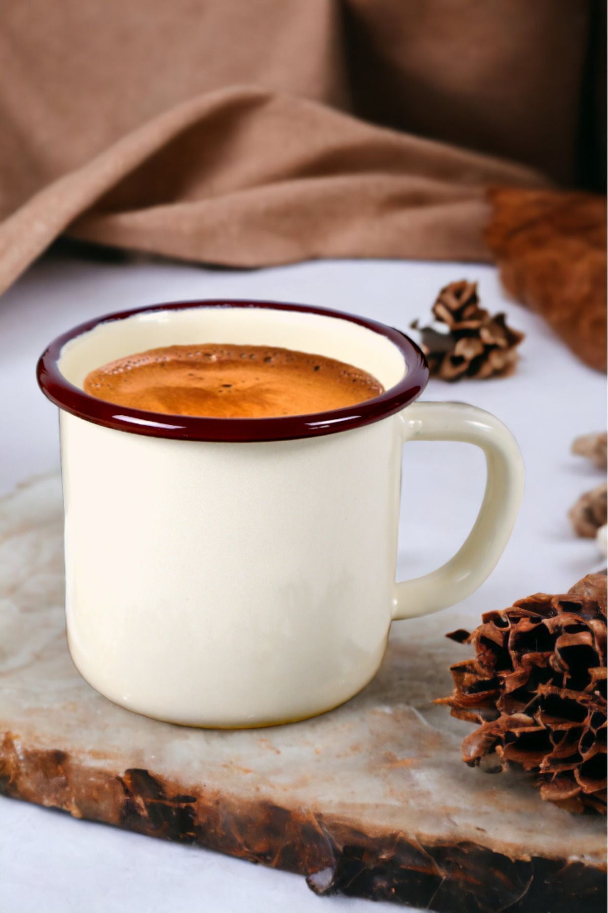 Emaye Kupa Bardak Camp Kamp Mug Fincan Kahve