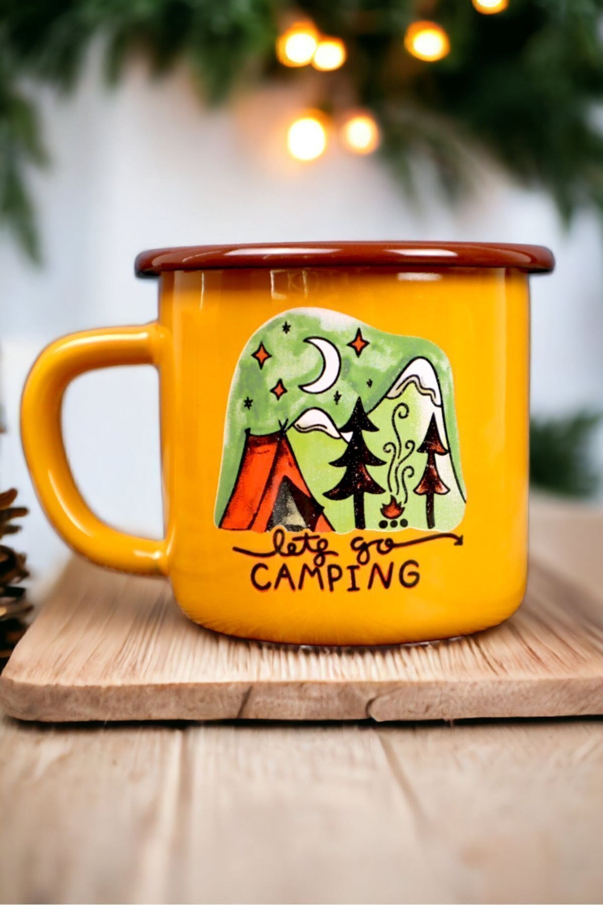 Emaye Kupa Bardak Camp Kamp Mug Fincan Kahve