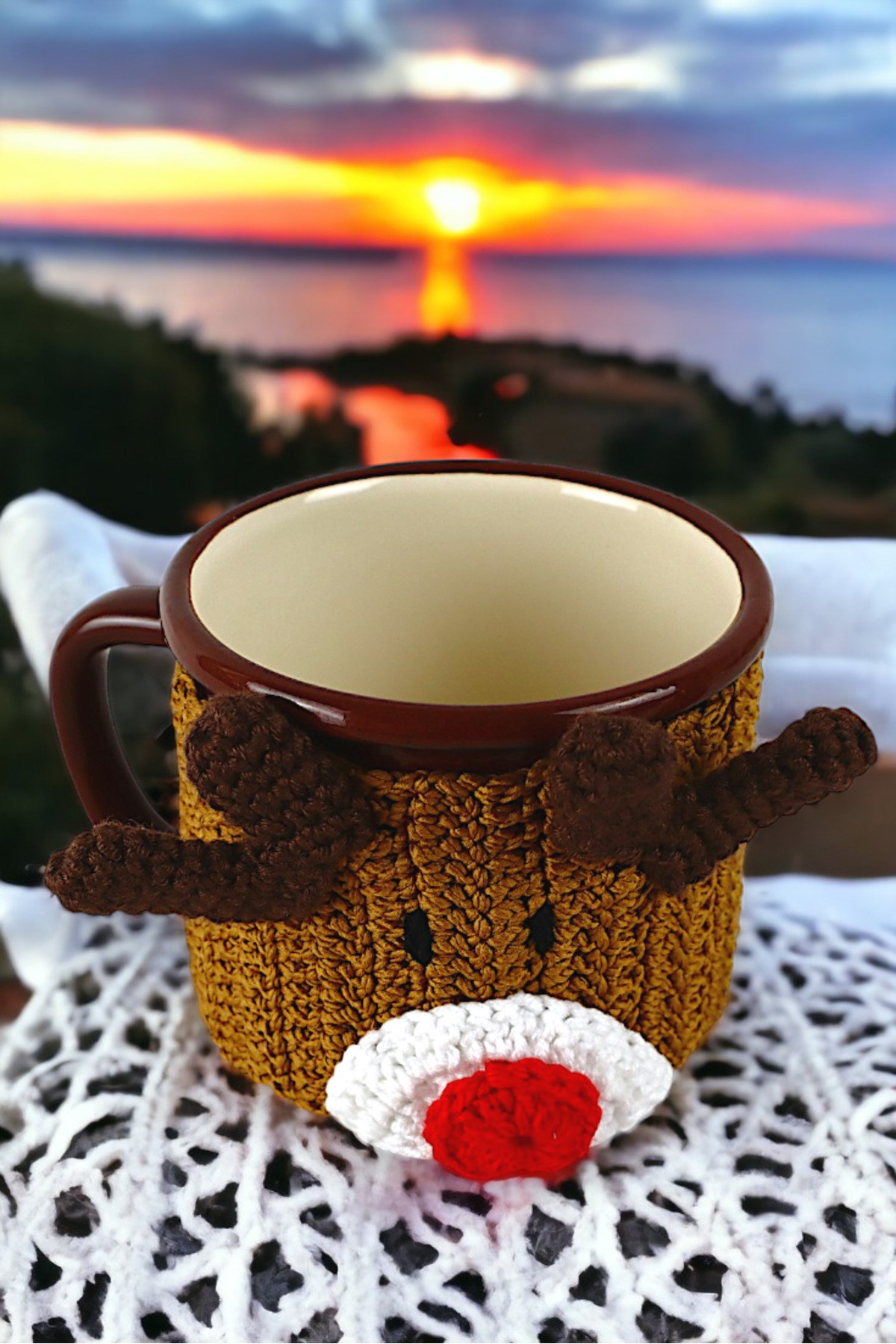 Emaye Kupa Bardak Camp Kamp Mug Fincan Kahve 380 Ml
