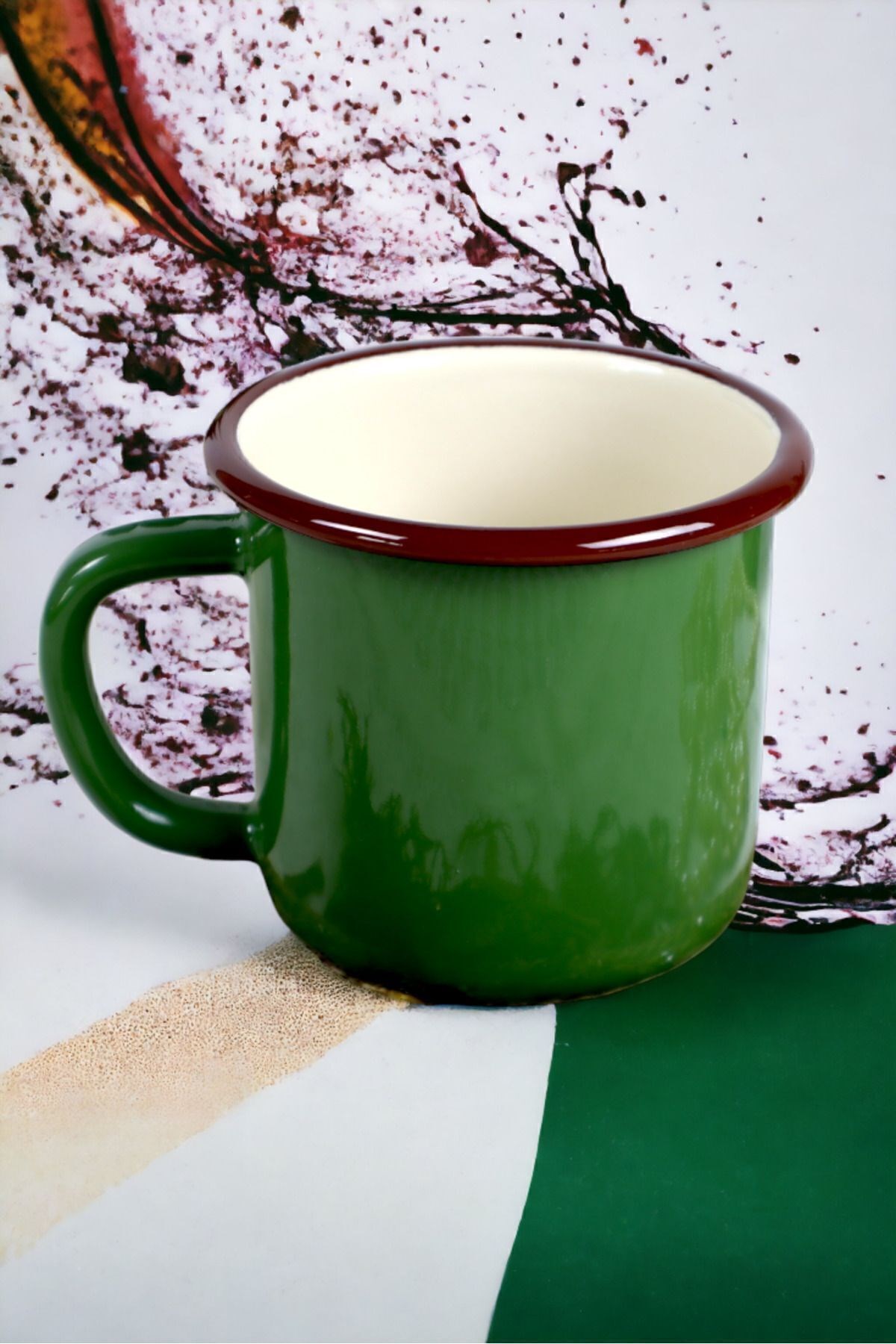 Emaye Kupa Bardak Camp Kamp Mug Fincan Kahve