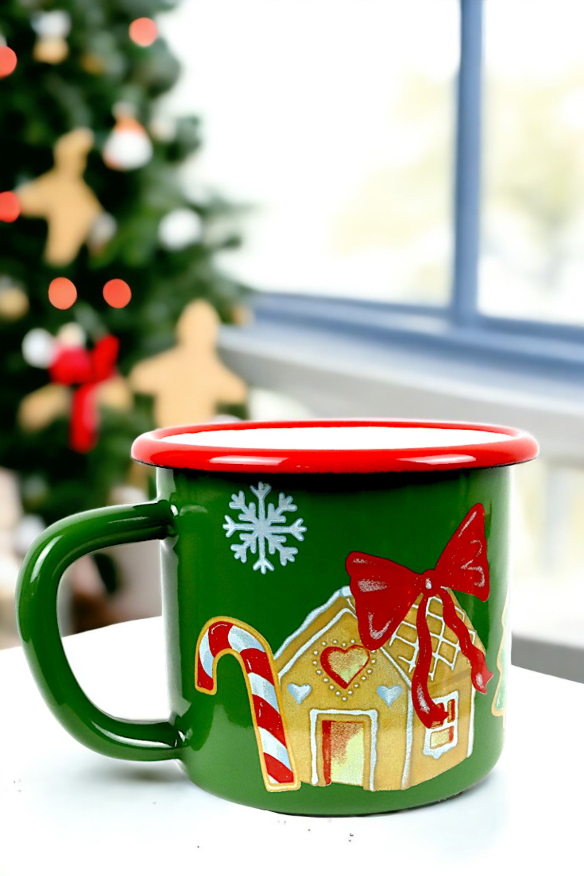 Emaye Kupa Bardak Camp Kamp Mug Fincan Kahve 380 Ml
