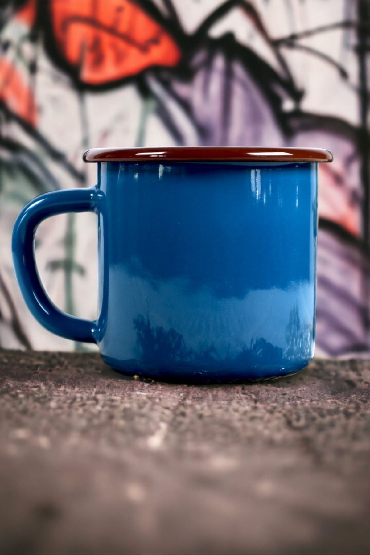 Emaye Kupa Bardak Camp Kamp Mug Fincan Kahve