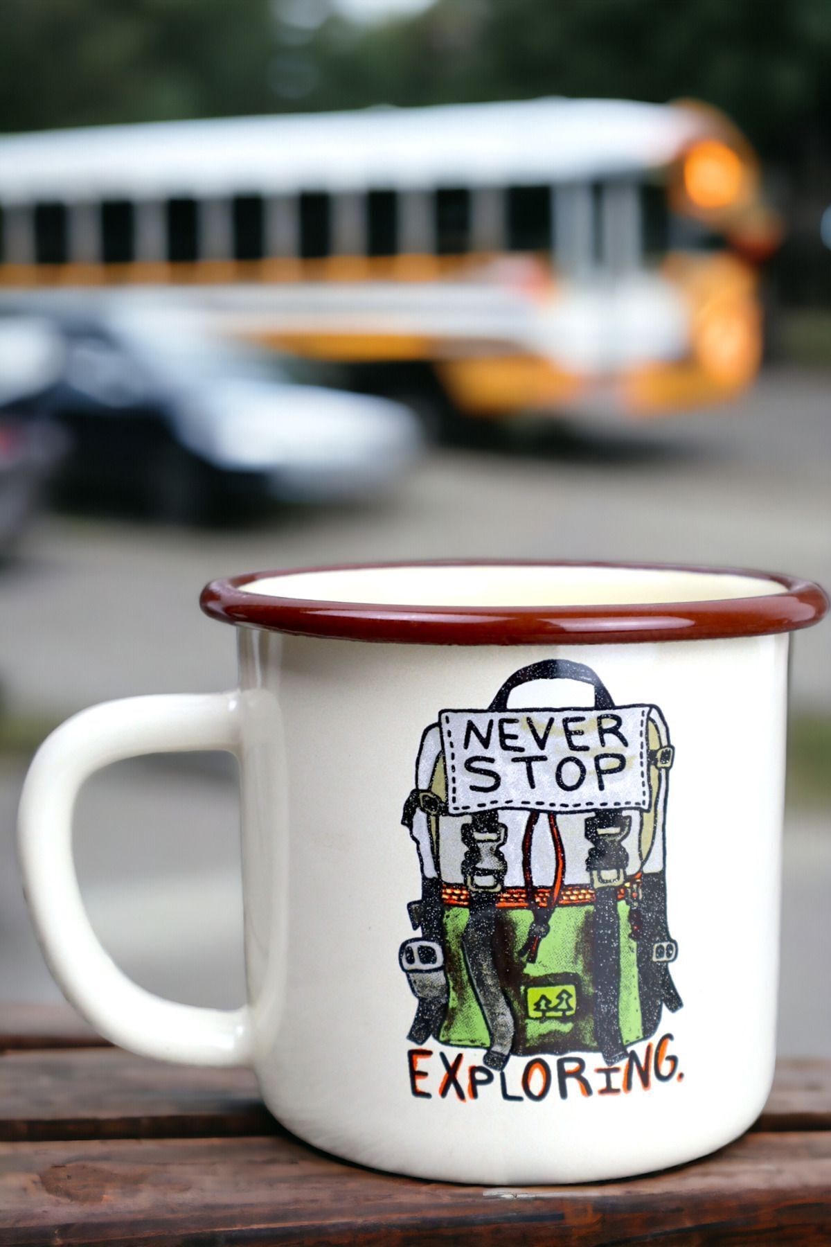 Emaye Kupa Bardak Camp Kamp Mug Fincan Kahve