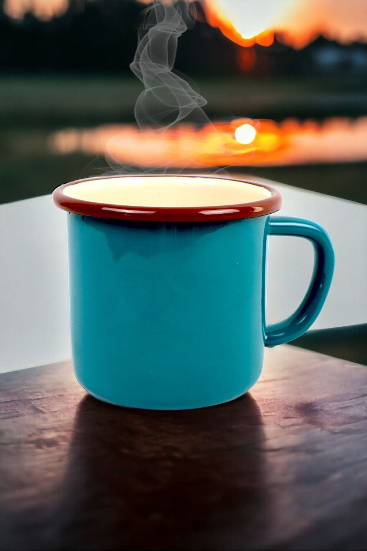 Emaye Kupa Bardak Camp Kamp Mug Fincan Kahve