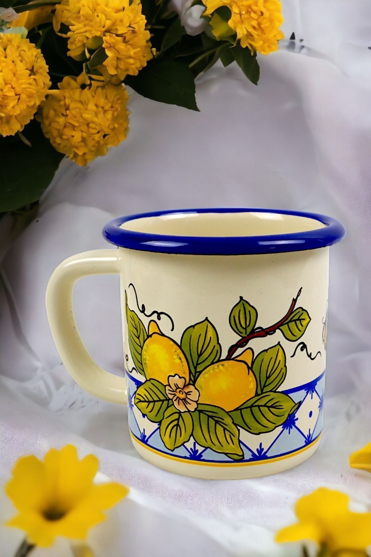 Emaye Kupa Bardak Camp Kamp Mug Fincan Kahve 270ml