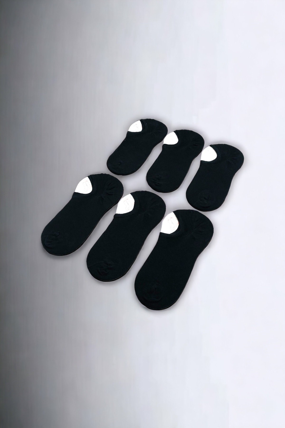 Erkek 6 Çift Kaymaz Görünmez Sneaker Çorap Seti