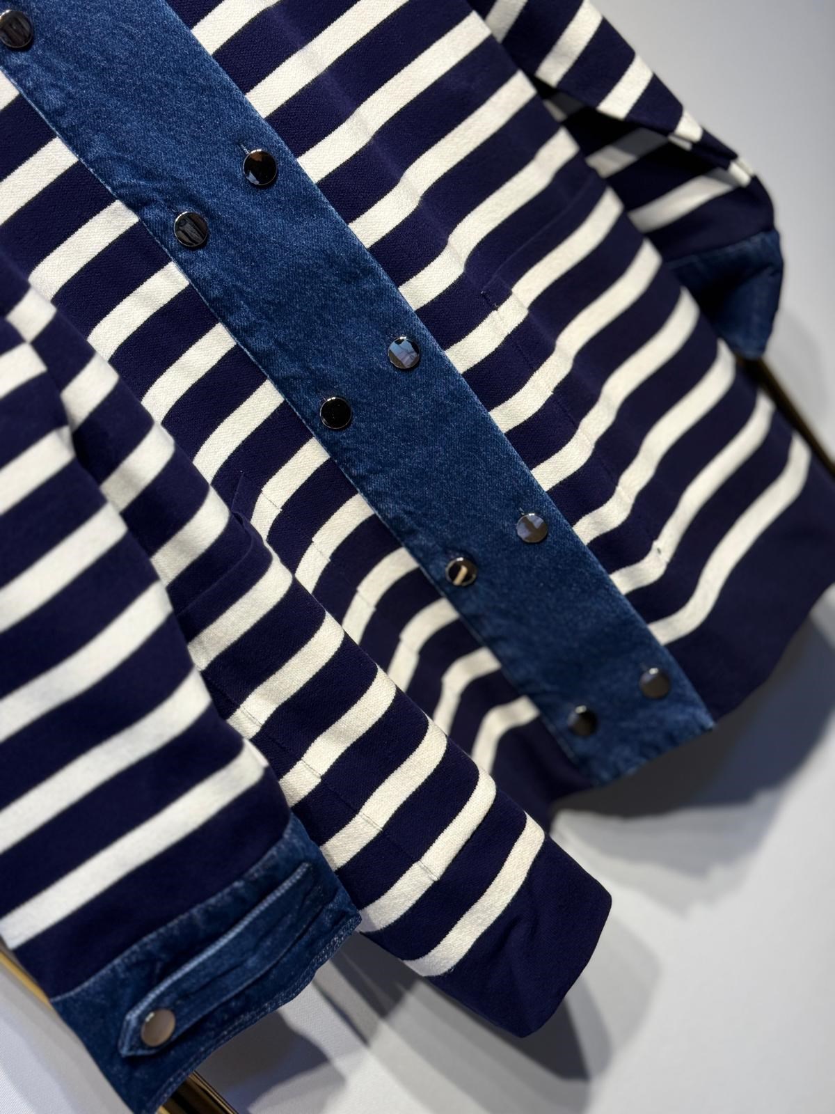 EXQUİSE Gaetan Triko Mix Jeans Hırka