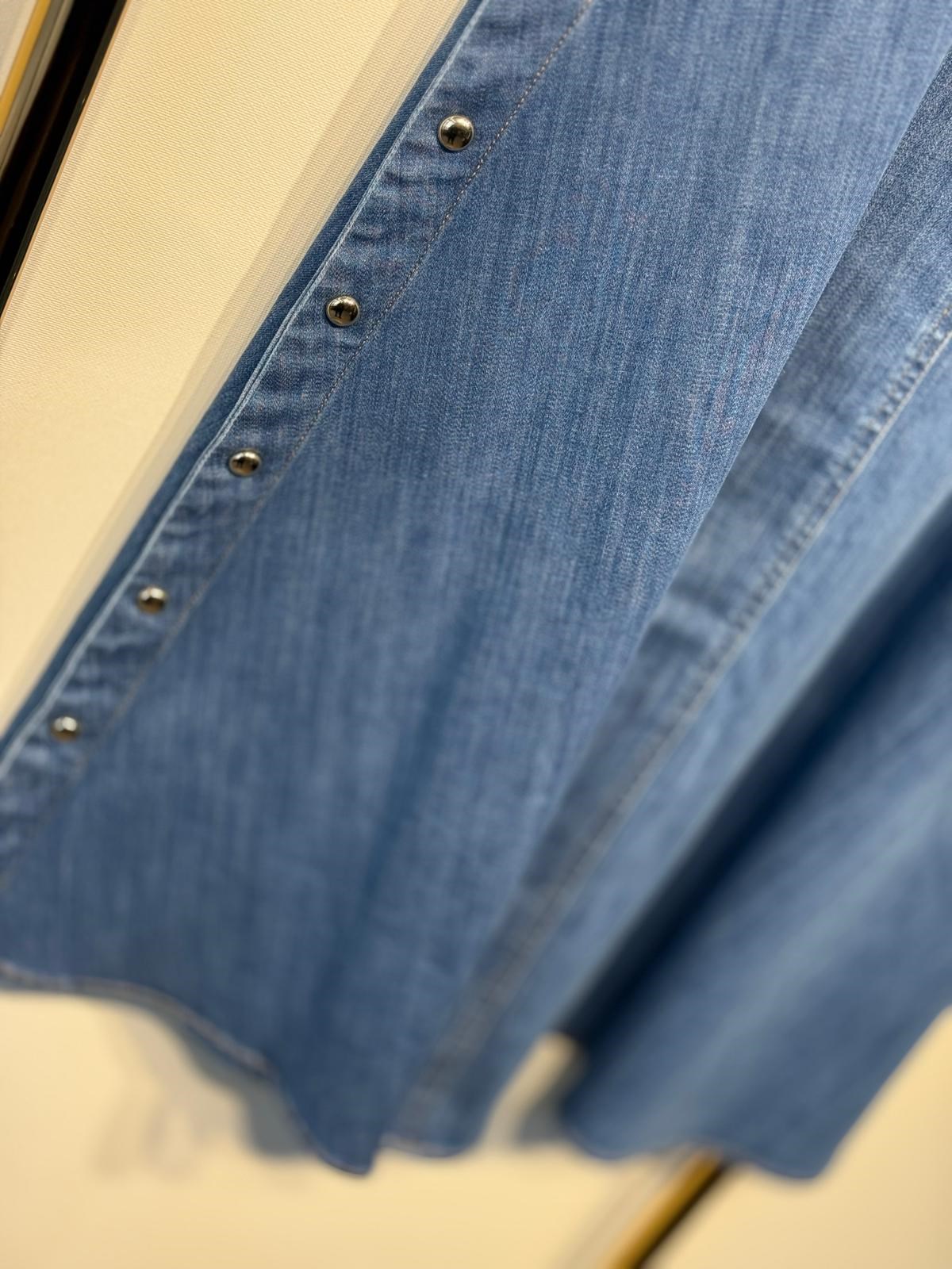 EXQUİSE Meagan Denim Parçalı Etek