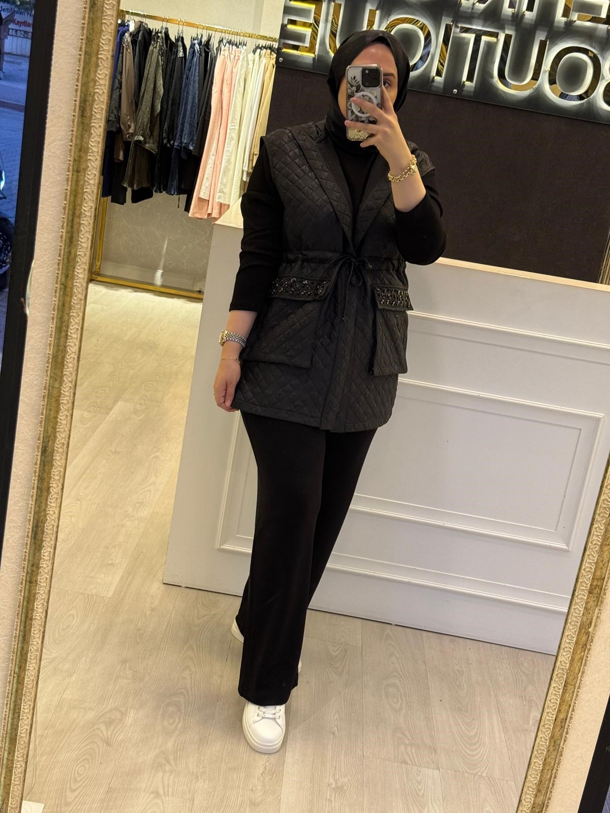 EXQUİSE Payet ve Taş İşleme Detaylı Örme Sweat