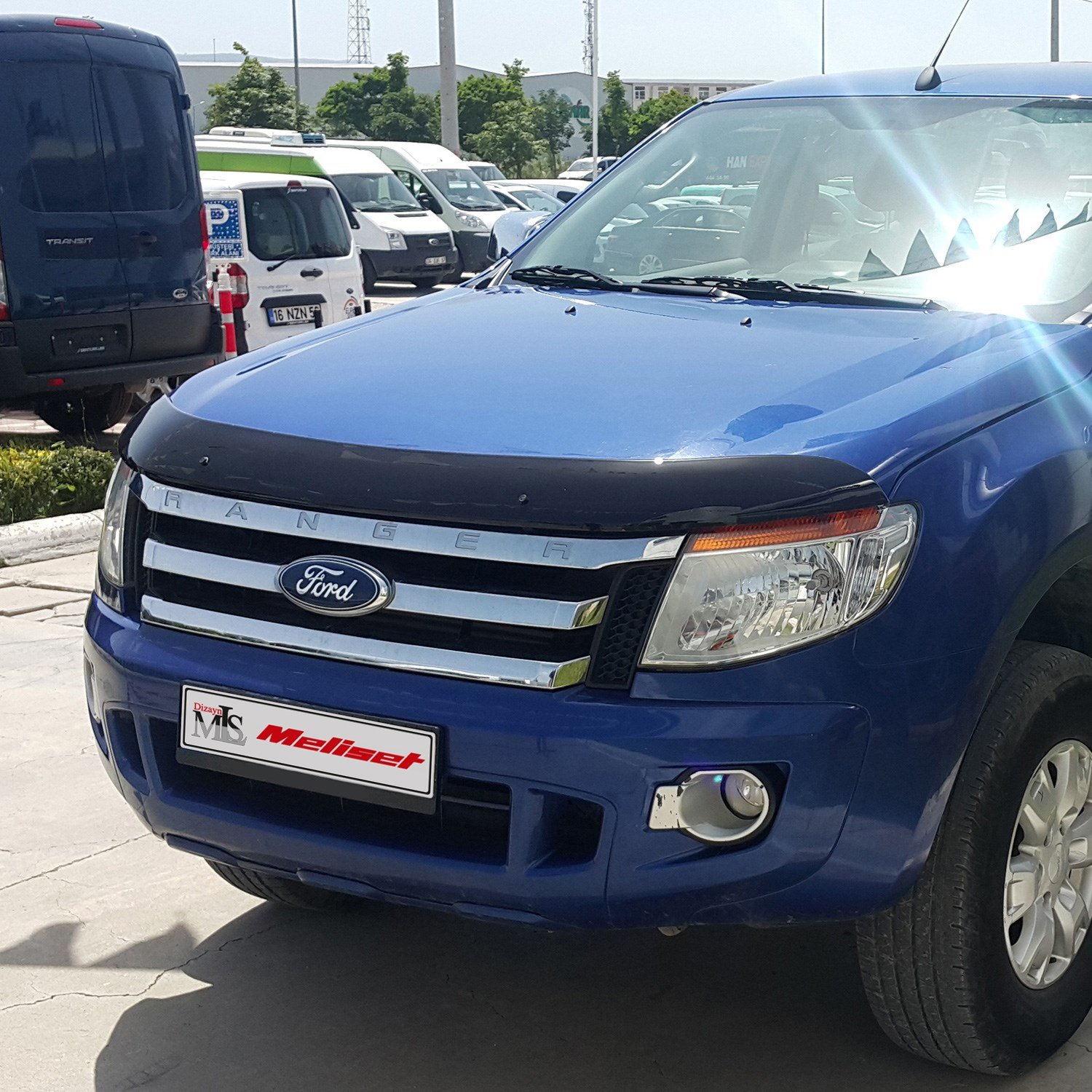 Ford Ranger Ön Kaput Rüzgarlığı 2011-2015 Yılı ve Arasına Uyumludur