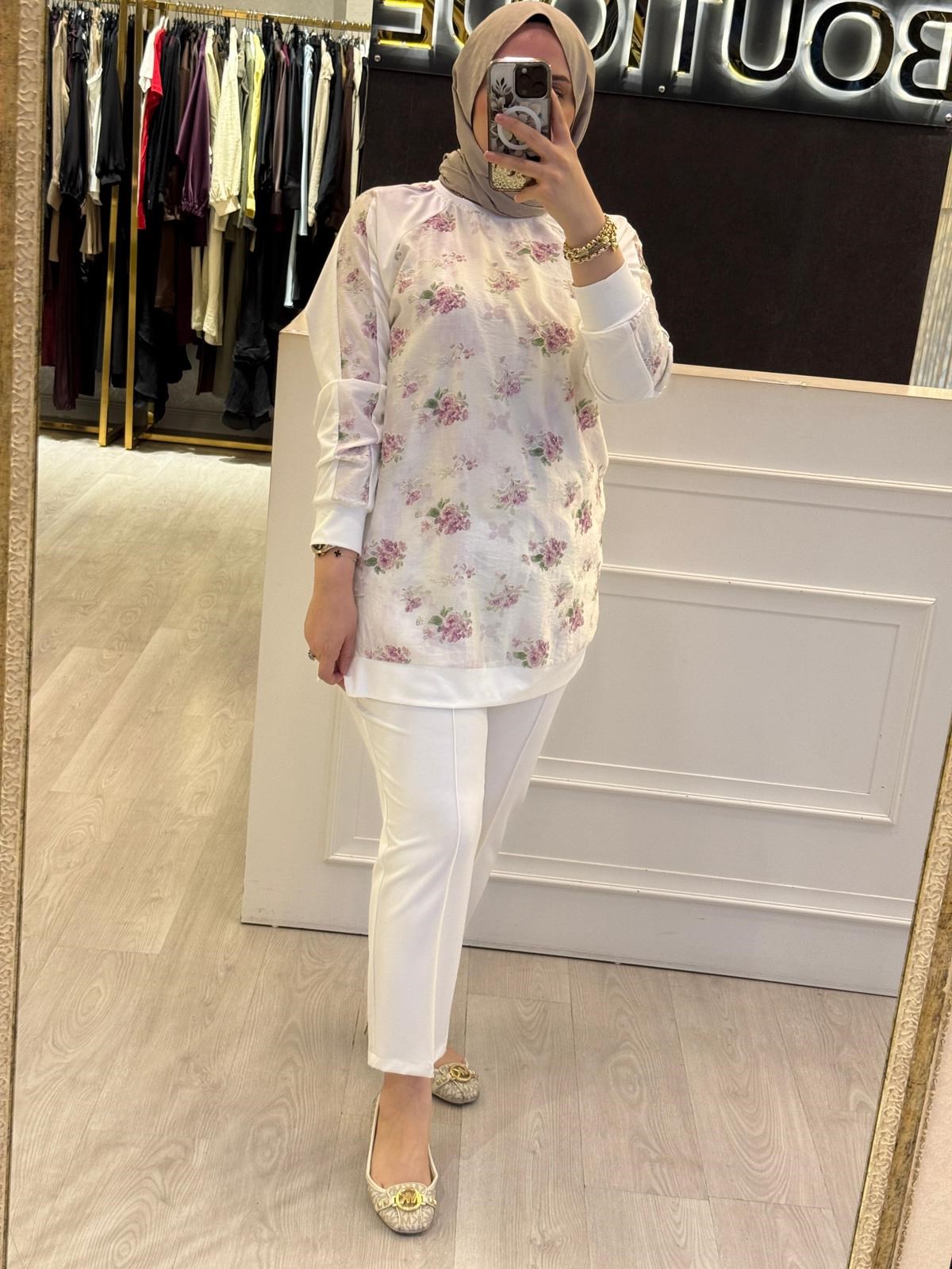 FUAT GÜRSEN Çiçek Desenli Tunik