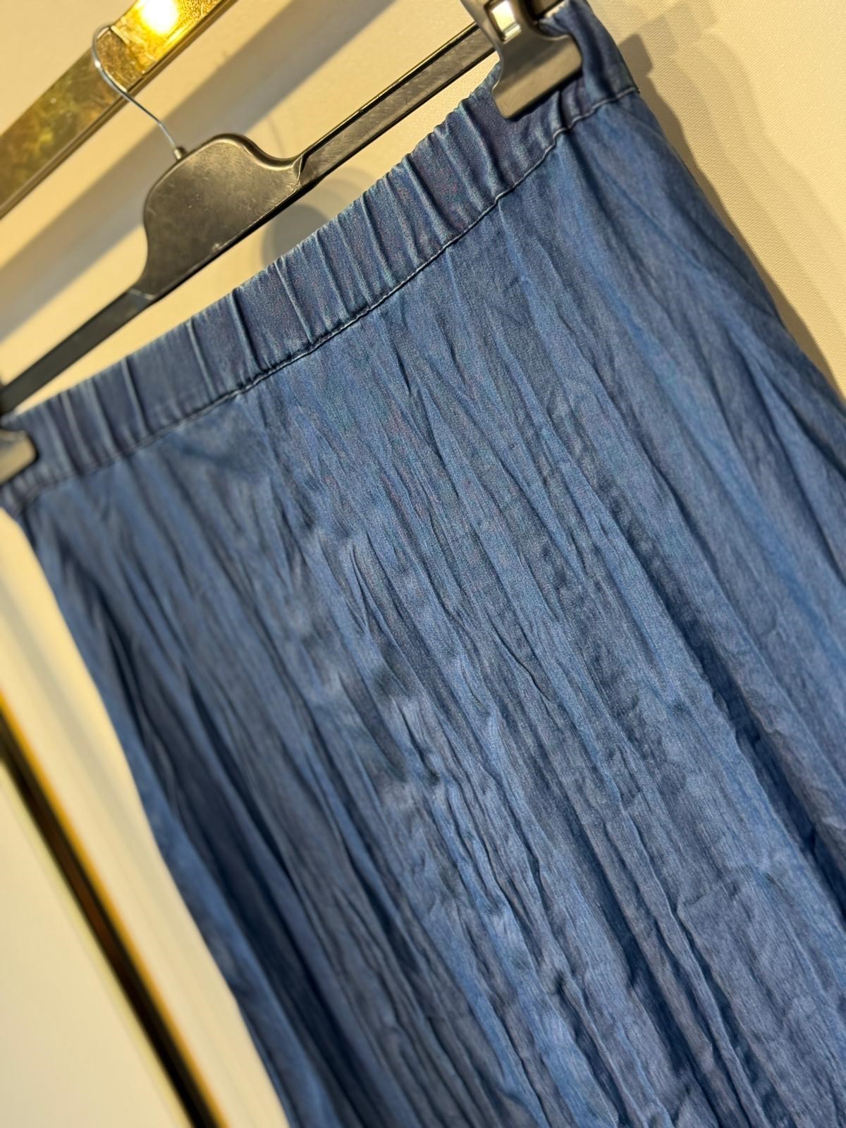 FUAT GÜRSEN Denim Kırıştırma Etek