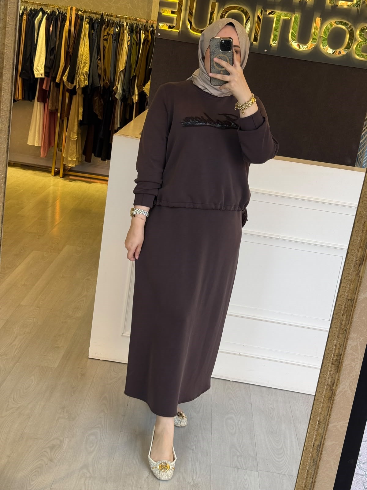 FUAT GÜRSEN Fashion Detaylı Etekli Takım